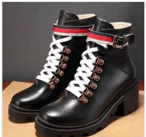 

large size new style autumn and winter martin women boots shoes wholesale brand fashion luxury designer women shoes mh01, Black