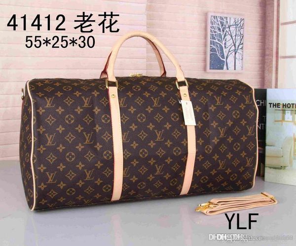 

2020 new designers luxurys handbag purse genuine leather flower pattern travel luggage duffel bags ing