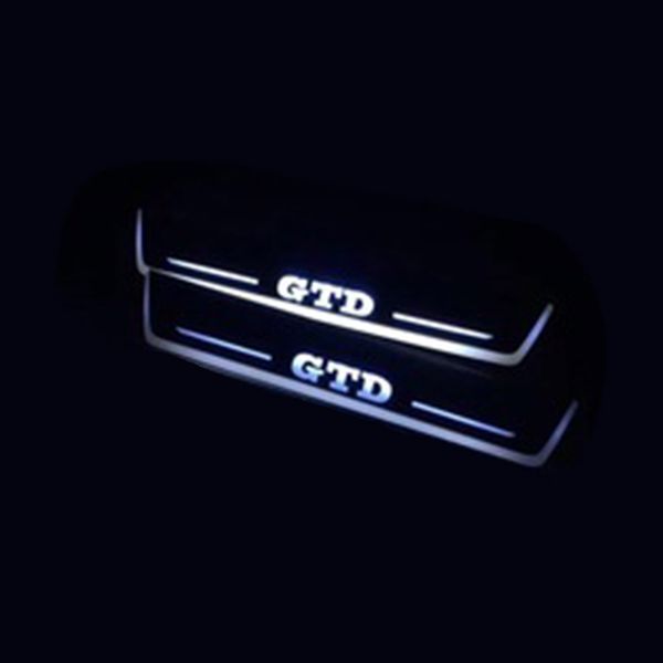 

for vw volkswagen golf 7 golf 6 gtd acrylic moving led welcome pedal car scuff plate pedal door sill pathway light