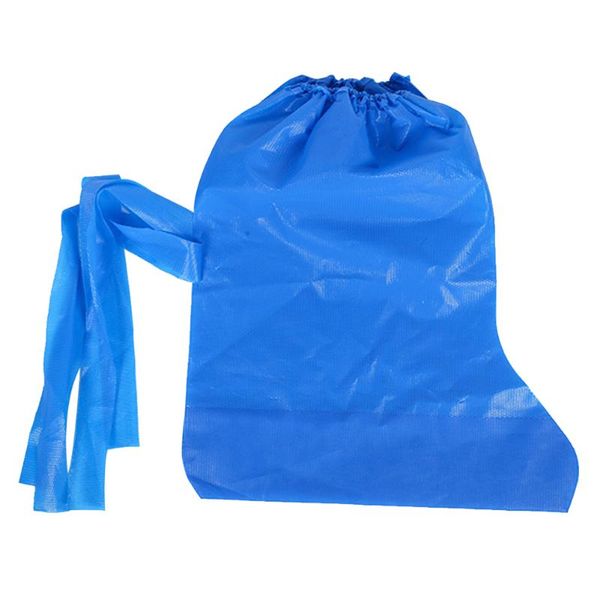 

1pair hiking adults boot calf protective pe disposable shoe covers camping anti slip overshoes waterproof rainproof outdoor, White;pink