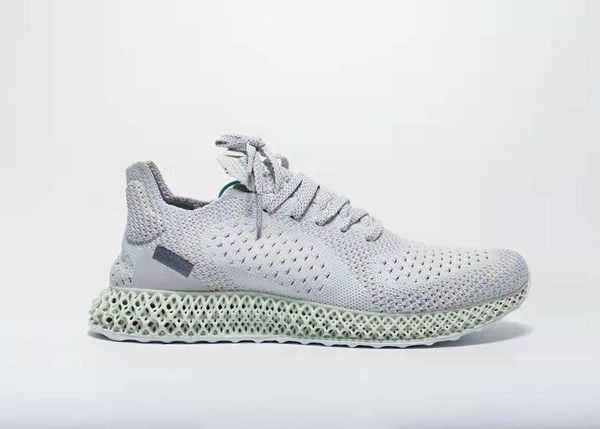 

with box)fast shipping invincible x futurecraft 4d casual shoes man blue tint shoes, Black