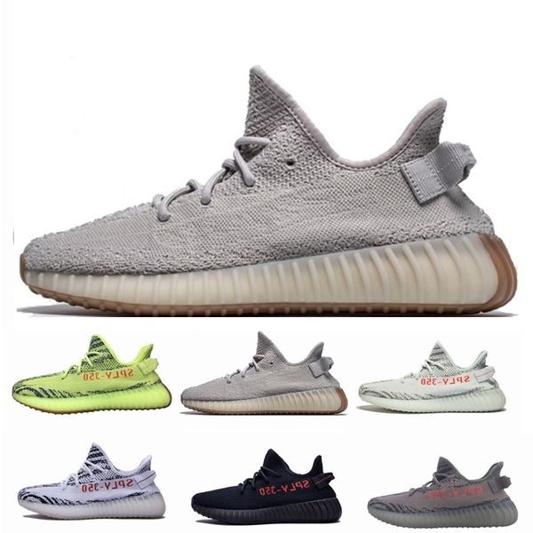 

2019 static 35c v2 kanye west semi yellow cream white zebra butter beluga 2.0 sports designers seankers mens shoes