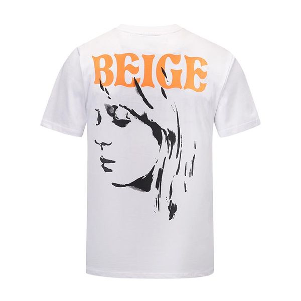

2020 fashion usa women face beige skateboard tshirt men women tee street cotton casual short sleeve t shirt