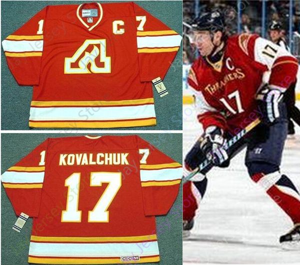 

Custom ILYA KOVALCHUK Atlanta Flames 1970's CCM Vintage Throwback Hockey Jersey