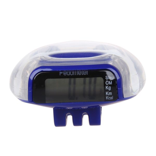 

lcd digital multi pedometer walking step distance calorie counter run fitness - blue