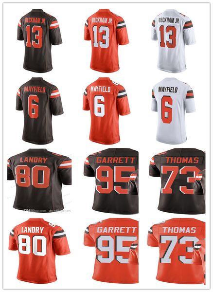 

Cleveland men 039 women youth brown jer ey 13 odell beckham jr 6 baker mayfield 73 joe thoma 95 myle garrett 80 jarvi landry jer ey
