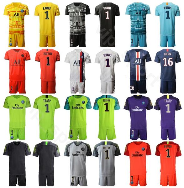

soccer goalkeeper keylor navas jersey sergio rico kevin trapp marcin bulka alphonse areola goalie paris germain football shirt kits, Black