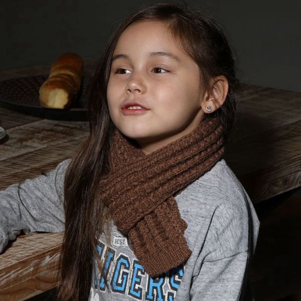 

baby knit scarf kids candy color warm winter crochet scarves outdoor winter children travel shawl jj20088, Blue;gray