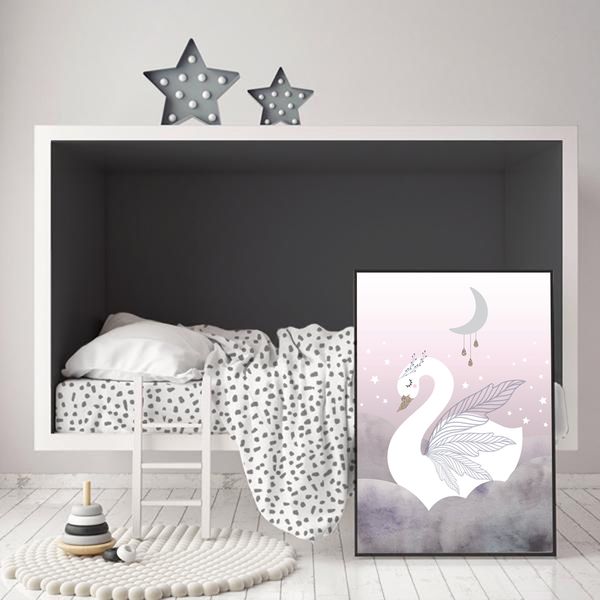 

swan princess афиша холста картины ребёнка номер wall art prints детского декоративная розовых картинки дети девушка украшение номер