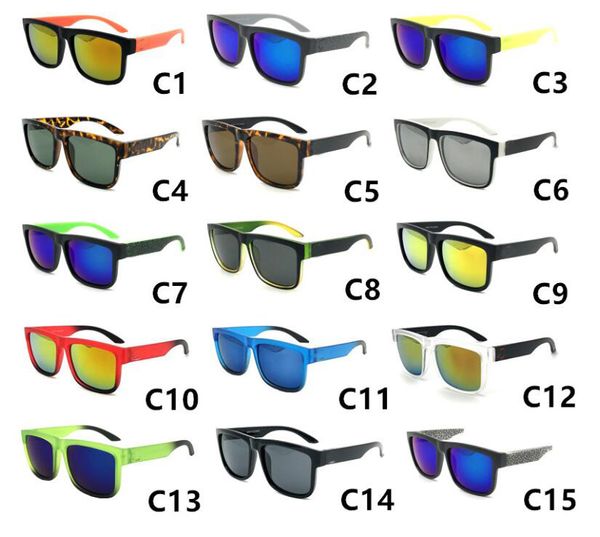 Sommer Mann neue Mode Farbe Sonnenbrille falten Farbe Quecksilber Reflektoren 15 Farben Kunststoff Frau Sport Radfahren Brille kostenloser Versand