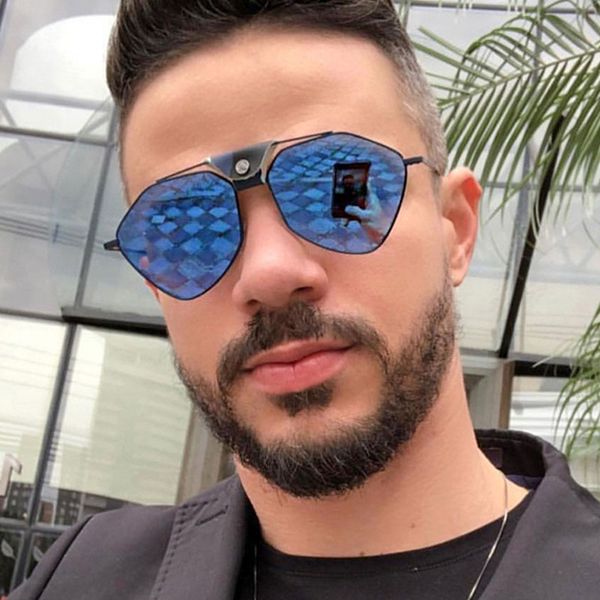

2019 fashion pilot vintage sunglasses for men and women classic fashion designer sun glasses oculos de sol, White;black
