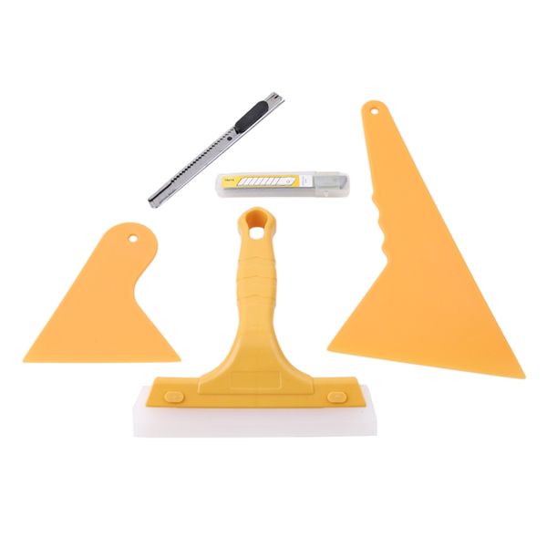 

yellow car foil scraper, explosion-proof foil matte color changing kit