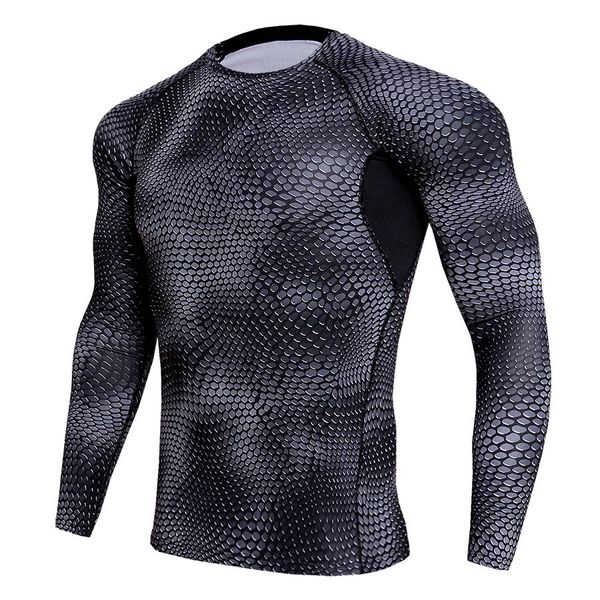 

men's tight-fitting training exercise fitness running long sleeves perspiration fast long shirt t-shirt clothing, White;black