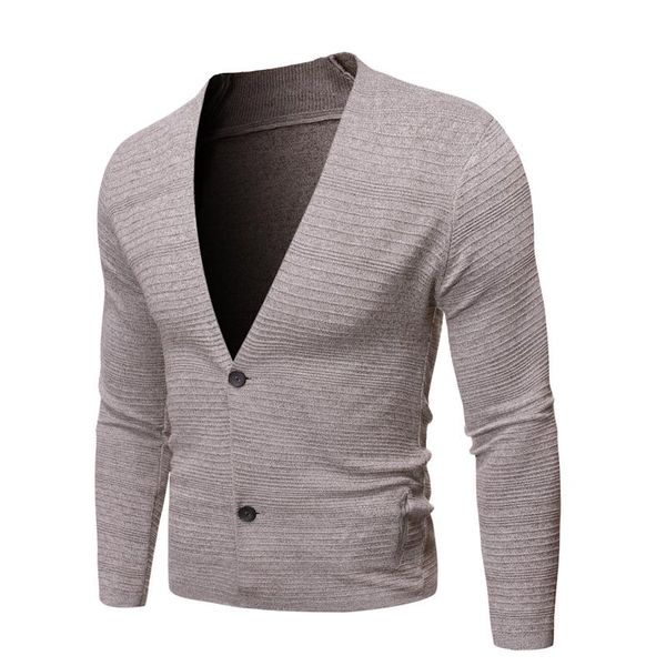 

2019 knitting cardigan male v-neck outer wear in the spring and autumn light fashion handsome recreational sweater, White;black