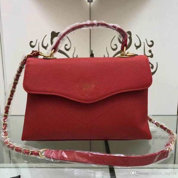 

designer women handbags caviar chain shoulder bags fashion designer crossbody handbags genuine leather women small black pruse tote 28cm