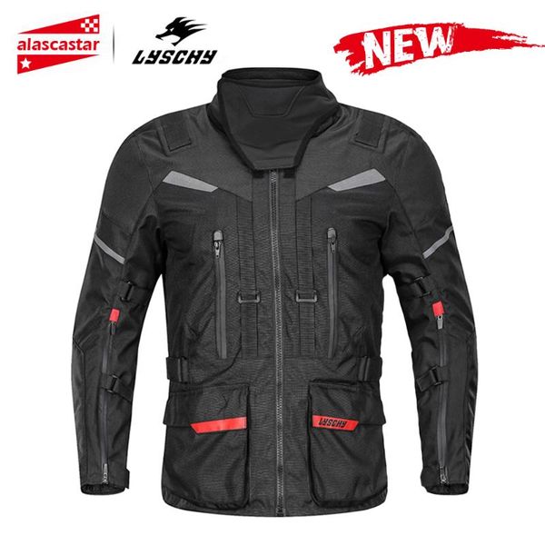 

lyschy motorcycle jacket waterproof chaqueta moto jaqueta motociclista motocross jacket with removeable ce protection 4 season