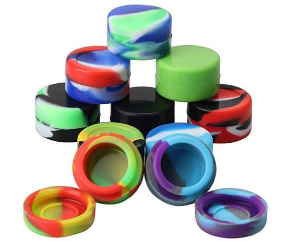 

воск упаковка концентрата 2мл антипригарную силиконового воск баночки Dab держателя для хранения баночки масла Бесплатной доставки DHL