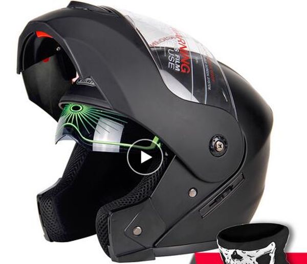 

2019 new flip up motorcycle helmet racing modular dual lens motocross moto helmet full face helmets casco moto capacete casque