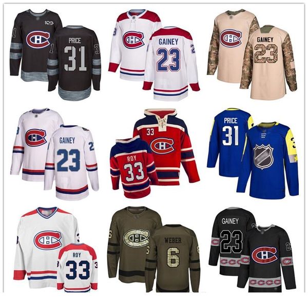 

custom jersey 33 patrick roy 31 carey price 6 shea weber 6 shea weber 92 jonathan drouin usa flag hockey jerseys, Black;red