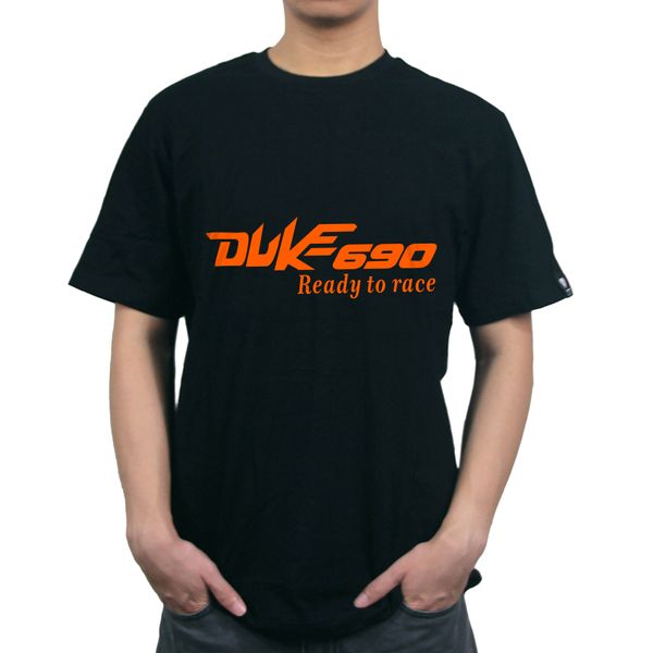 

kodaskin moto style pure 100% cotton printed crewneck camiseta solid casual for duke690 guys' tees