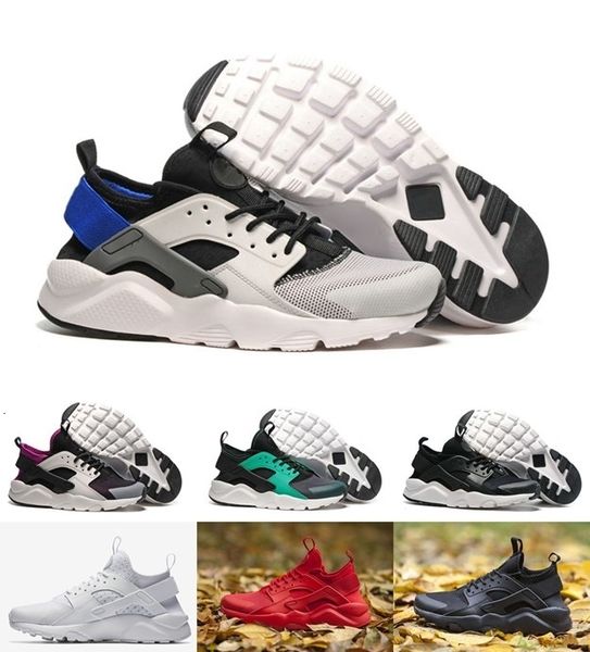 

2019 huarache 1.0 run ultra 4 iv mens running shoes men women huaraches run triple black white red trainers sports sneakers