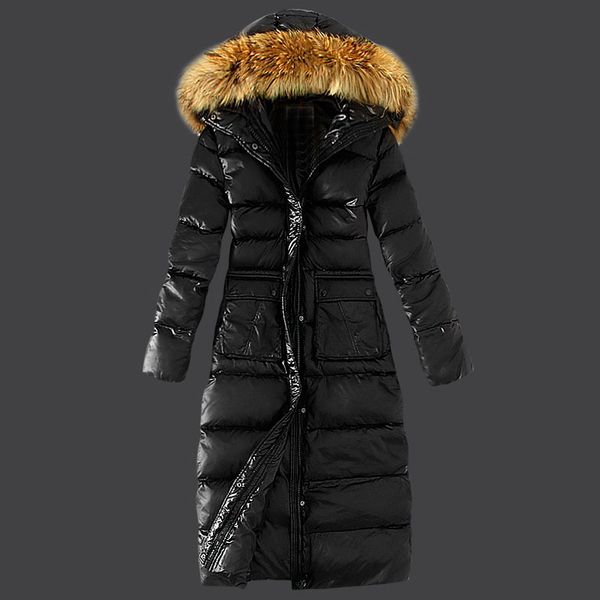 

a14 2020 maya women vest winter warm down jacket with fur collar feather dress jackets womens outdoor down coat woman fashion jacket parkas, Black