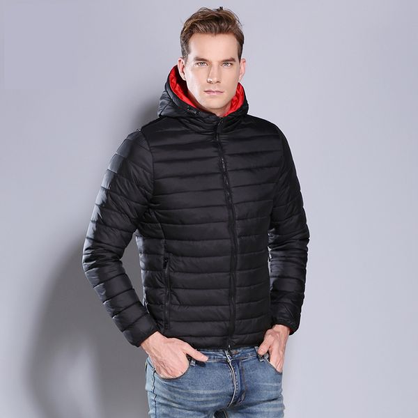 

men jacket winter ultralight men winter coat soft hooded parka long sleeve cotton down jacket designer style, Tan;black