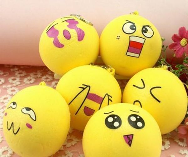 

cute emoji squishies toy imitation squishy scented jumbo kawaii slow rising phone pendant keychain decompression toy
