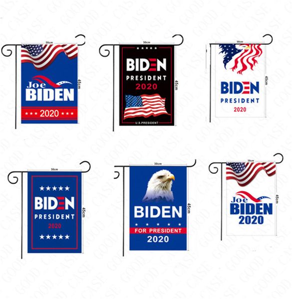 

30*45cm us election biden trump letter flags garden flags hand stick flag 2020 american flags garden home decoration banner decors d61602