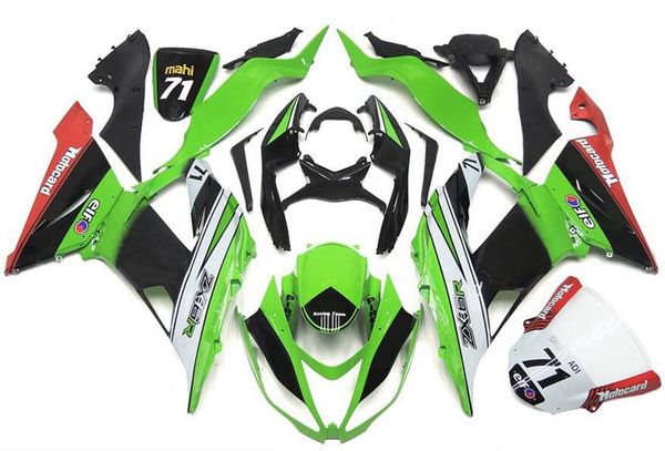 

4 gifts new abs injection mold motorcycle fairings kit fit for kawasaki ninja zx-6r 599 zx6r 2013 2014 2015 2016 2017 number 71