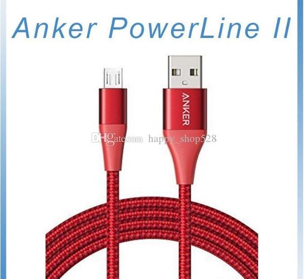 

Anker powerline ii for lightning u b cable with pouch durable braided for iphone x x max u b data cable