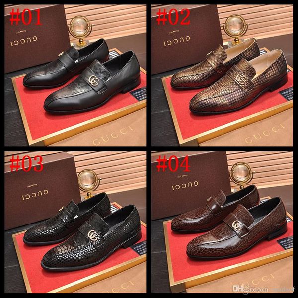 

партия 18ss 2020 мужчину формального бизнес брог роскошная мужских крокодилы платья обуви мужской повседневная из натуральной кожи свадьба м, Black