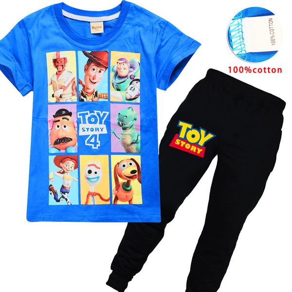

new summer 2019 4 baby girls boys suits toys clothing set kids trousers + shirt pants 2pcs clothing sets children, White