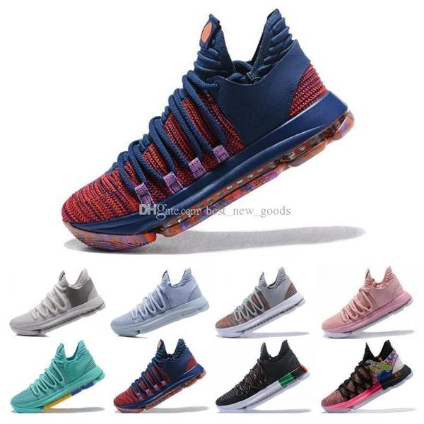 

air new kd basketball shoes kd 10 oreo be true university red white chrome kevin durant outdoor sneakers sports shoes
