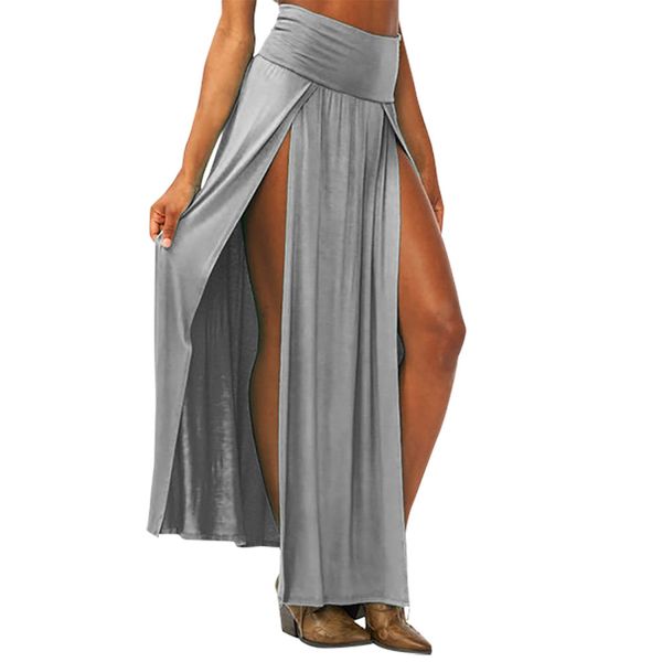 

fashion pure color womens leggings trousers summer beach casual pants summer style high street casual tutu skirt, Black