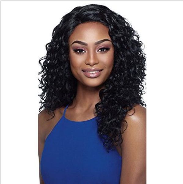Lace Front Amber 1b Off Black Outre L Part Synthetic Full Wig