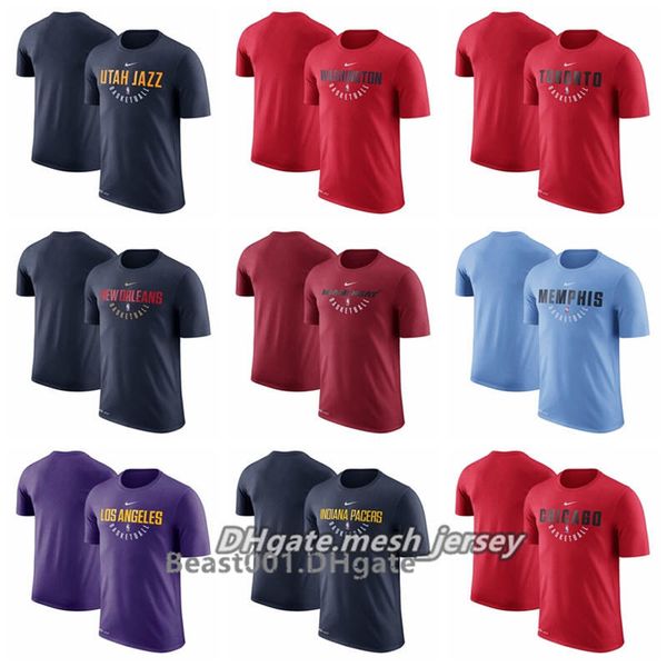 

Men women youth wizard jazz raptor heat grizzlie blue laker pacer bull practice performance t hirt