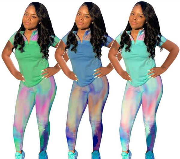 

Designer Women T-shirt Leggings Tracksuit Short Sleeve Shirt Pants 2 Piece Set Outfits Pullover Tights Sportswear Sweatsuit Tracksuits