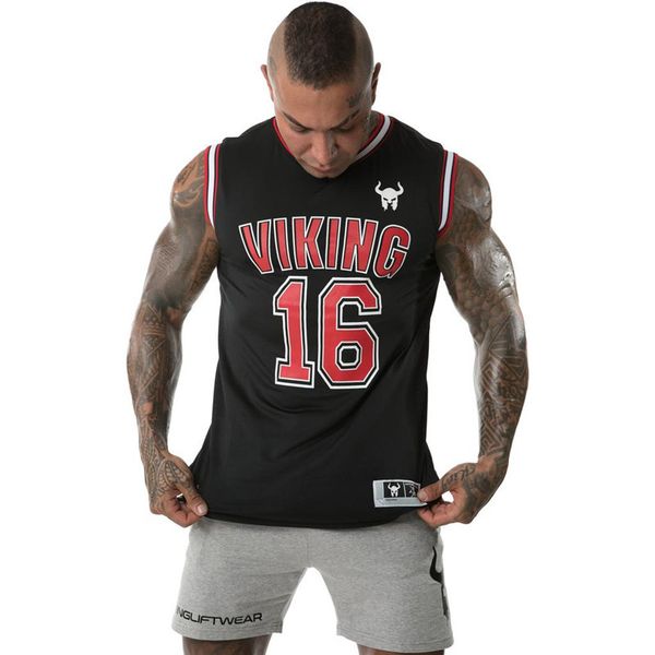 

2019 summer running vests men's quick dry sleeveless fitness sports t-shirts jogging workout gym tank top, Black;blue