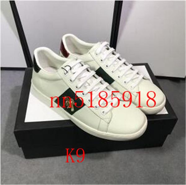 

2019 new multi-color 100% leather sneakers men and women classic python tiger pattern flower embroidery cock love sneakers factory delivery