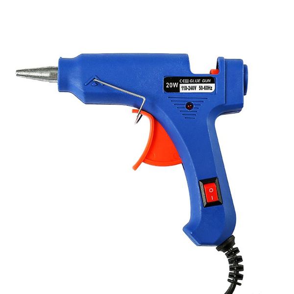 

20w eu/us/uk plug high temp heater melt glue gun graft repair sgs heat gun pneumatic diy tools glue