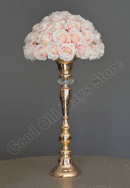 

кристалл свадебный centerpiece металл цветок вазы с кристаллом камень таблица decor 10pcs / lot