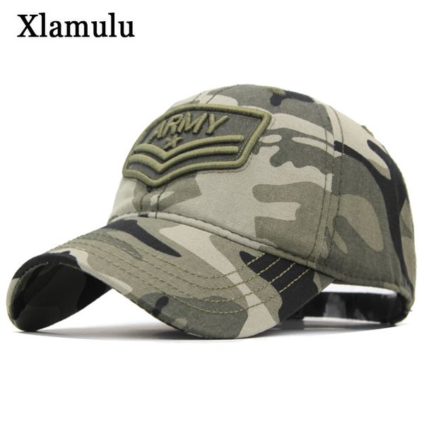 

xlamulu camouflage baseball cap women snapback hats for men army letter caps casquette bone male hat gorras casual dad hat caps, Blue;gray