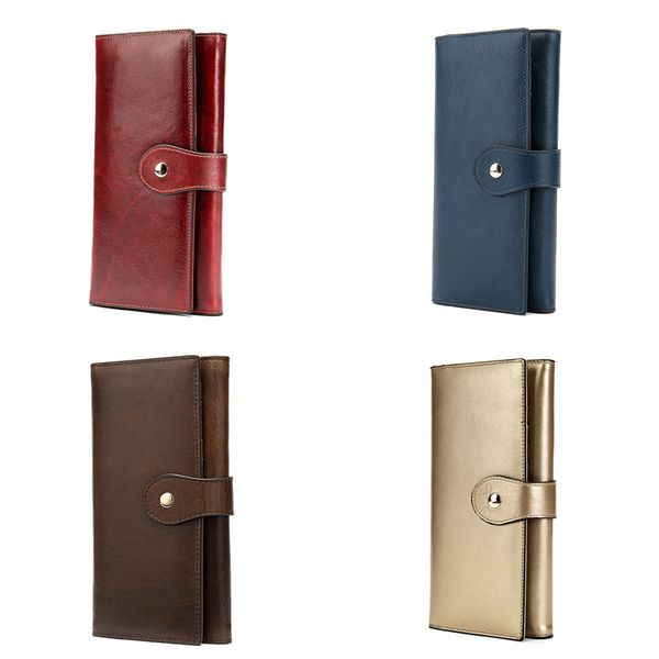 

женская кошелек конструктор коровьей многофункциональный mens wallet solid color fashion trend портмоне личных держателя карты capricorn1978, Red;black