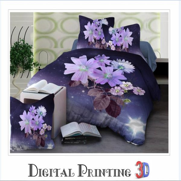 

3d flower bed linings duvet cover bed sheet pillowcases cover set