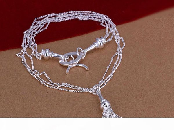

burst models women's sterling silver necklace gtp53,fashion love flower star 925 silver necklace 6 pieces a lot mixed style