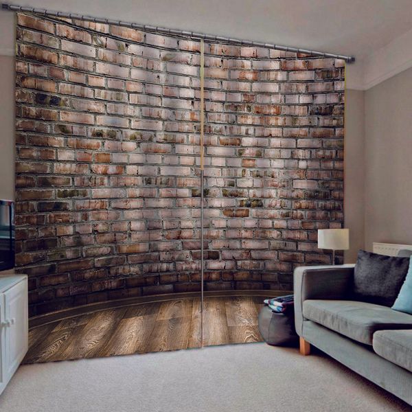 

custom blackout curtains 3d stereoscopic brick curtains bedroom living room windproof thickening blackout fabric thickened blackout curtains