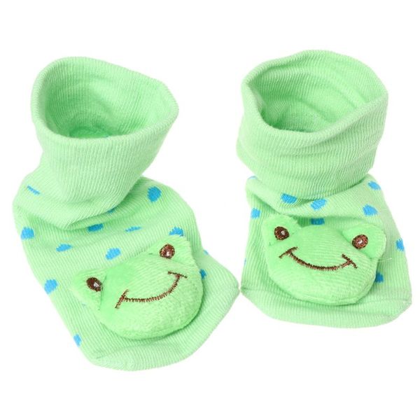 

baby socks anti-slip cotton newborn infant cartoon animal slippers boots unisex, Pink;yellow