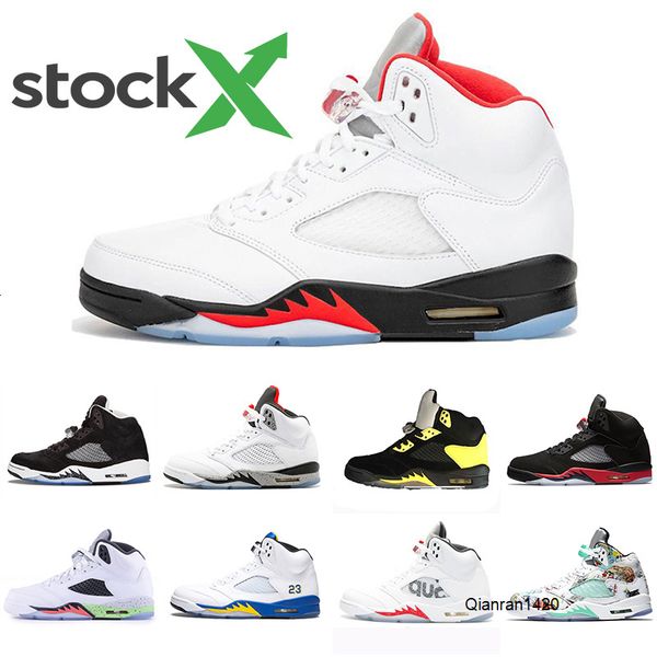 

stoct x 5 5s basketball shoes for men trophy room camo suede red mens fresh prince grape trainers sports shoes sneakers