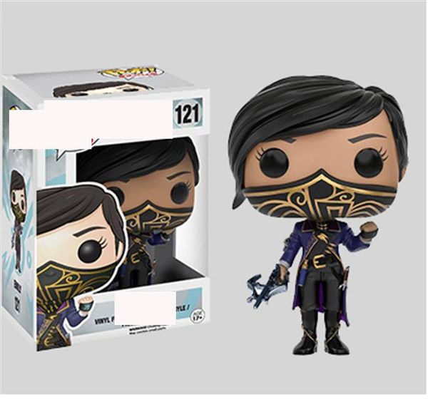 

kawaii funko pop dishonored 2 emily pop 121# film action anime figure pvc 10cm anime figure for christmas gift toy